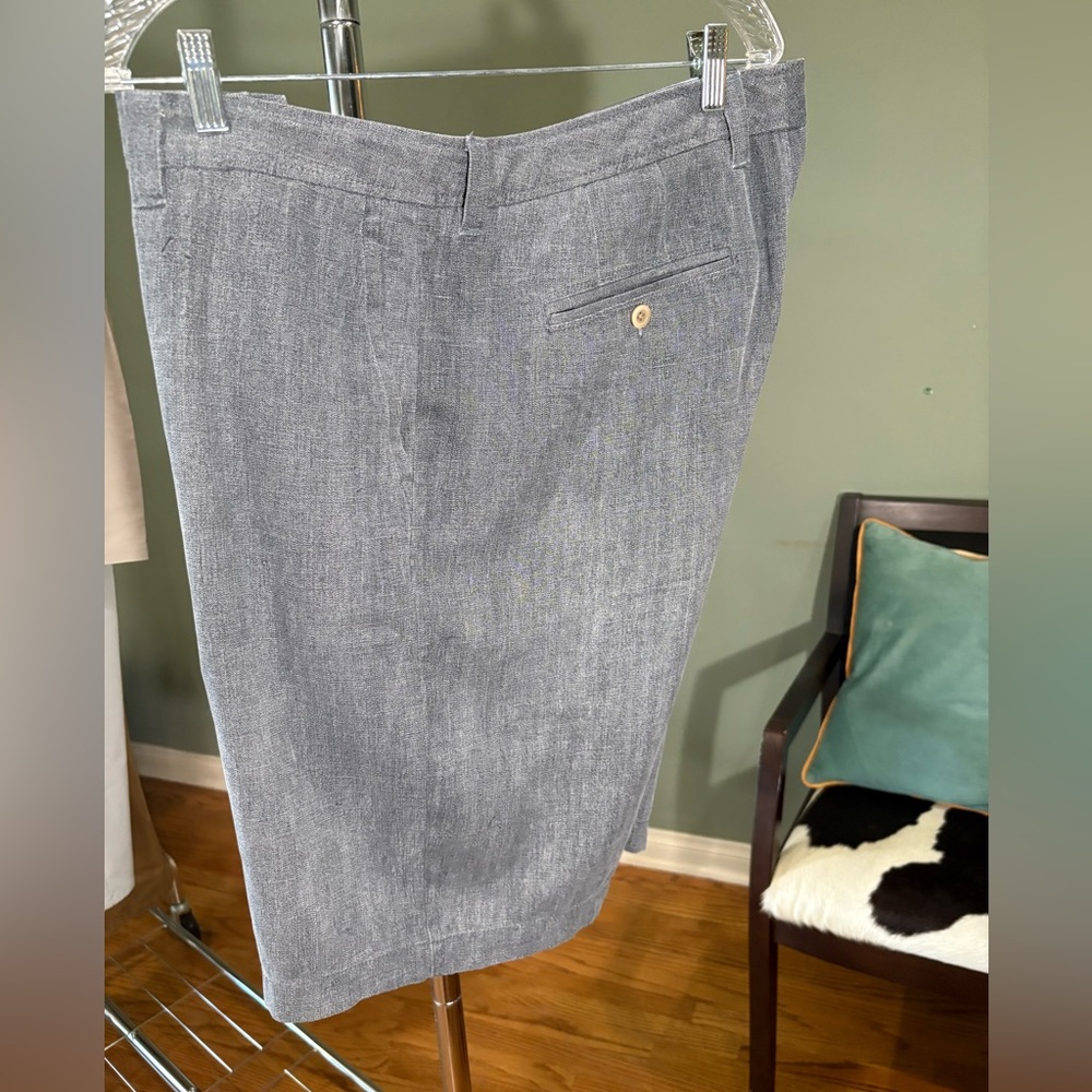 Tommy Bahama Gray Flat Front Shorts Lightweight Casual